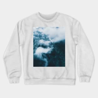 Fog in a Forest - Landscape Photography Crewneck Sweatshirt